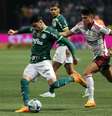 Flamengo e Palmeiras lutaram muito pela vitória. Mas ficaram no 1 a 1 em São Paulo – Cesar Greco/Palmeiras  Foto: Jogada10
