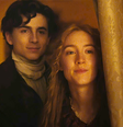 Timothée Chalamet e Saoirse Ronan em cena de Adoráveis Mulheres.  Foto: Adoro Cinema