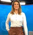 Adriana Reid sinaliza ter sido punida por não querer mais madrugar para apresentar telejornal  Foto: Reprodução