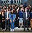 O governador Tarcísio de Freitas lançou a nova modalidade de vestibular com a presença de estudantes da rede pública  Foto: Divulgação/Secretaria Estadual de Educação de São Paulo