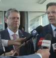 Tarcísio e Haddad apareceram lado a lado em entrevista na última quarta-feira, 5  Foto: Reprodução/TV Globo