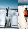 Desafio do TikTok, salto de barco em movimento, já matou ao menos 4 pessoas nos EUA  Foto: Reprodução/TikTok