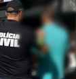 Homem preso em Goiás  Foto: Divulgação/ Polícia Civil