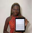 A jovem influencer foi aprovada com bolsa de estudos integral na Universidade Gettysburg, nos EUA.  Foto: Fatou N'Diaye/Arquivo pessoal / Guia do Estudante