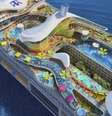 Navio é cinco vezes mais pesado que o Titanic; construção foi concluída em junho, e viagens comerciais devem começar em janeiro  Foto: Divulgação/Royal Caribbean International / Estadão