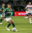 Dudu, do Palmeiras, durante partida contra o São Paulo, válida pela disputa da Copa do Brasil  Foto: Victor Froes/Agencia F8/Gazeta Press