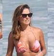 Deborah Secco escolheu biquíni colorido e trendy para dia na praia da Barra da Tijuca neste domingo 16 de julho de 2023.  Foto: AGNews, Dilson Silva / Purepeople
