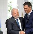 Lula e Pedro Sanchéz presidem temporariamente o Mercosul e a UE  Foto: Reuters / BBC News Brasil