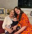 A atriz Glória Menezes em encontro com Luca, filho de Claudia Raia.  Foto: Instagram/@claudiaraia/Reprodução / Estadão
