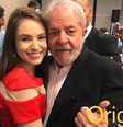 A jornalista Patrícia Lélis postou mensagem com as verdadeiras fotos em que aparece ao lado do presidente Luiz Inácio Lula da Silva. As imagens são de 9/10/2017.  Foto: Reprodução redes sociais / Flipar