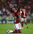 Bruno Henrique comemorando gol pelo Flamengo na Libertadores –  Foto: Gilvan de Souza/Flamengo / Jogada10