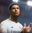 Jude Bellingham, jogador do Real Madrid, em FC 24  Foto: Reprodução / EA Sports