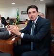 Ministro da SRI, Alexandre Padilha, (esq.), e o deputado Silvio Costa Filho (Republicanos-PE) em reunião no Palácio do Planalto, nesta terça, 18  Foto: Gil FerreiraAscom-SRI