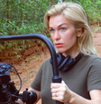 Ludmila Dayer na produção do filme "Eu"  Foto: Divulgação