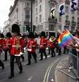 Banda militar participa da Parada do Orgulho LGBT de 2022 em Londres
02/07/2022
REUTERS/Henry Nicholls  Foto: Reuters