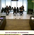 O jogador Daniel Alves durante audiência de instrução com o juiz em 17 de abril de 2023  Foto: Reprodução/Redes Sociais 