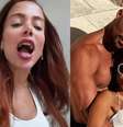 Anitta brinca com o namorado italiano Simone Susinna.  Foto: Reprodução, Instagram/@anitta / Purepeople