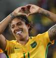 Cristiane jogou cinco Mundiais com a Seleção –  Foto: Wikimedia Commons/Roberto Castro / Jogada10