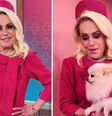Ana Maria Braga apresentou o Mais Você com look inspirado na boneca Barbie  Foto: Reprodução/Redes Sociais 