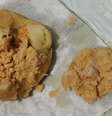 Dente humano foi encontrado dentro de coxinha por clientes  Foto: Reprodução