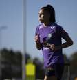 Lauren durante treino da Seleção   Foto: Thaís Magalhães/CBF