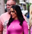 Barbie grávida: Bruna Biancardi valoriza barriga de gestação em vestido pink justinho.  Foto: AGNews / Purepeople
