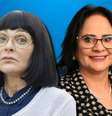 Nice (Alexandra Richter) tem sido comparada com Damares Alves nas redes sociais  Foto: Reproduções