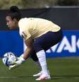 Letícia é a goleira titular do Brasil na Copa do Mundo –  Foto: Thais Magalhães/CBF / Jogada10