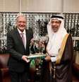 Geraldo Alckmin recebeu o camelo do ministro de Investimentos da Arábia Saudita, Khalid Al-Falih  Foto: Reprodução/Instagram / Estadão