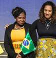 Imagem mostra Francia Márques e Anielle Franco.  Foto: Reprodução/Instagram/@aniellefranco / Alma Preta