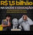 Posts difundem que o governo Lula cortou R$ 1,5 bilhão dos ministérios da Educação e da Saúde; valor bloqueado das pastas for menor: R$ 784 milhões.  Foto: Aos Fatos