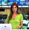 Andréia Sadi aparentou nervosismo na Globo  Foto: Reprodução/Globo