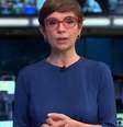Renata Lo Prete no Jornal da Globo. Reprodução/TV Globo  Foto: Mais Novela