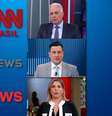William Waack, da CNN Brasil, Tiago Pavinatto, da Jovem Pan News, e Daniela Lima, da GloboNews: guerra por audiência na TV paga  Foto: Fotomontagem: Blog Sala de TV