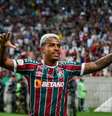 Gol de John Kennedy, do Fluminense, contra o Palmeiras  Foto: Felipe Duest/Pera Photo Press