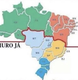 Imagem compartilhada quase 10 mil vezes no Twitter junto a falas de Zema mostra Brasil dividido por 'muro' separando Norte e Nordeste  Foto: Reproducao / BBC News Brasil