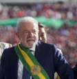 Raoni subiu a rampa do Palácio do Planalto na posse de Lula  Foto: Reuters / BBC News Brasil