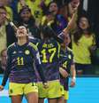 Catalina Usme foi o grande nome da Colômbia nas oitavas de final da Copa do Mundo Feminina  Foto: Foto Robert Cianflone/Getty Images / Jogada10