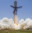 Protótipo Booster 9 Starship Super Heavy da SpaceX realiza teste de fogo estático  Foto: SpaceX