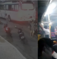 O ônibus foi atacado após o jogo entre Fortaleza e Libertad  Foto: Reprodução