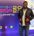 Lázaro Ramos em um evento sobre favelas brasileiras  Foto: Foto:Divulgação linkedin