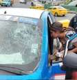 Carro em que candidata estava foi alvo de tiros  Foto: Reprodução/Redes sociais