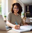 Jovem, estudante universitária, estudando online  Foto: Foto:Istock