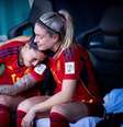 Jennifer Hermoso e Alexia Putellas após classificação da Espanha na Copa  Foto: Reprodução/Instagram