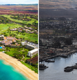 As imagens impressionam, quase toda a cidade de cerca de 13 mil habitantes foi atingida pelo fogo  Foto: Divulgação/ Sheraton Maui Resort & Spa/ REUTERS/Marco Garcia