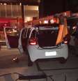 Policiais conseguiram interceptar o Fiat Mobi com logomarcas idênticas às da empresa responsável pela rede elétrica.  Foto: Divulgação / Estadão