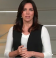 Ana Paula Araújo se emocionou durante o encerramento do 'Bom Dia Brasil'  Foto: Reprodução/TV Globo