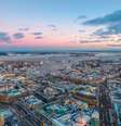 Vista aérea de Helsinque, maior cidade da Finlândia  Foto: Getty Images/ShaoChen Yang