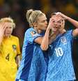 Ella Toone fez um golaço para a Inglaterra contra a Austrália  Foto: Carl Recine / Reuters
