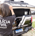 Suspeita foi presa pelas polícias Civil e Militar do Paraná  Foto: Fábio Dias/EPR